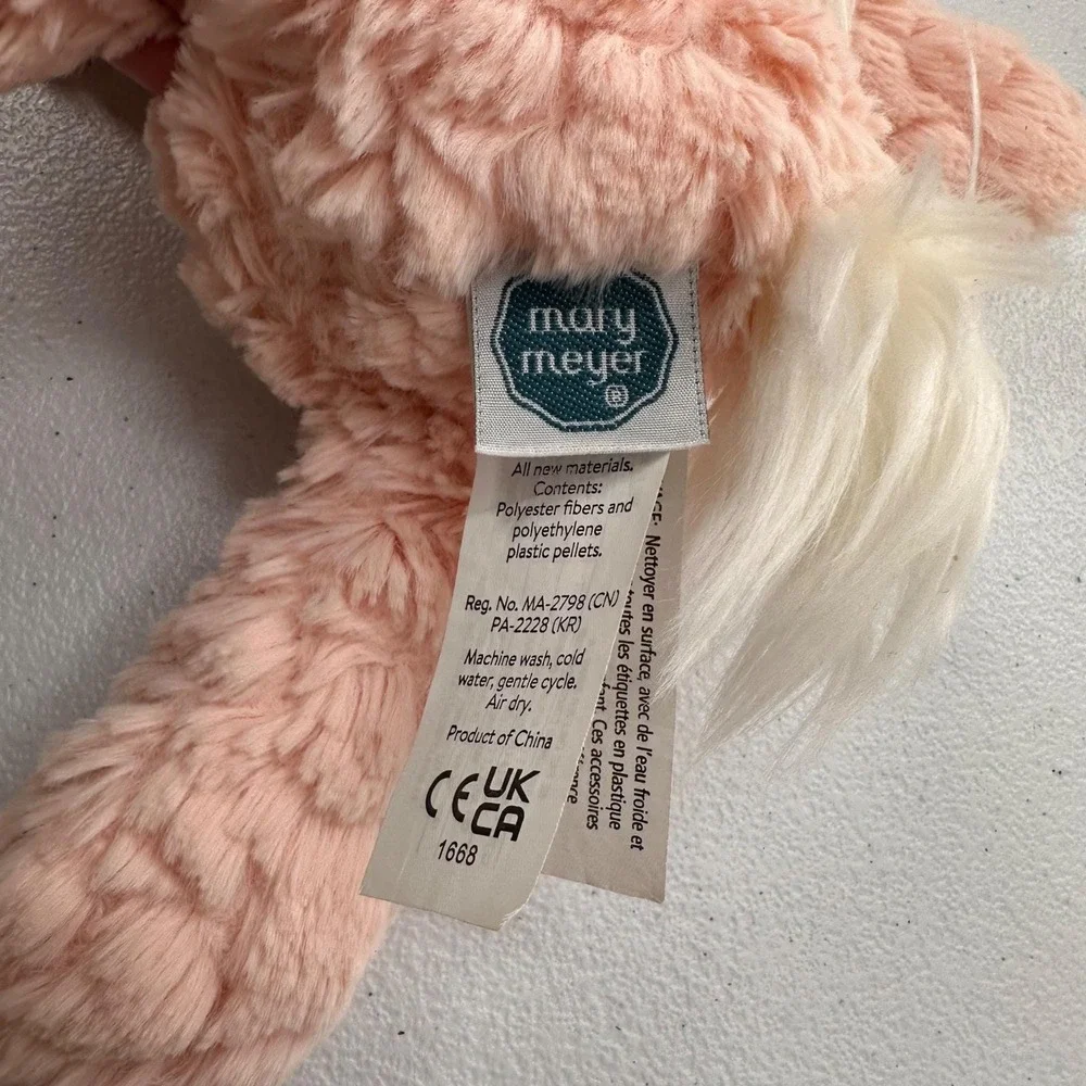 Mary Meyer Unicorn Plush Set -‎ White & Pink Soft Toy Bundle Girls Room Decor